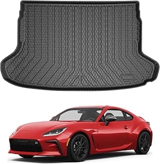 Mixsuper Cargo Liner for 2022-2025 Toyota GR86 / Subaru BRZ All Weather Cargo Mat Rear Trunk Liner Tray Black
