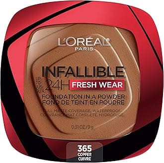 L'Oreal Paris (365 Copper) - Infallible Fresh Wear Foundation in a Powder Up to 24H Wear oz, 365 Copper, 9ml