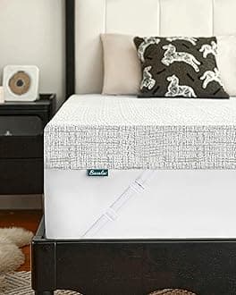 Mattress Topper Kingsize Bed Thick, 2Inch King Mattress Topper for Back Pain Relief