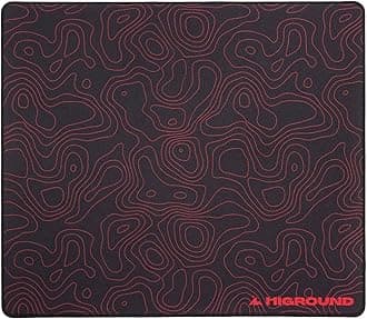HigroundLAVAROCK Large Topograph Gaming Mousepad, Cool Medium Speed Desk Mousepad, Computer Mouse Mat, Flat Stitched Edge, Full Range of Motion, Non-Slip Rubber Base, Perfect for Gamers & Office Use