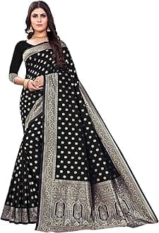 C J Enterprise Women's Pure Kanjivaram Silk Saree Soft Design With Blouse Piece For Wedding (Pari124-51)