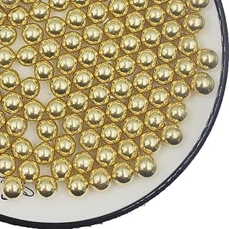 Gold Pearl Sugar Sprinkles 4.23 oz, 10mm Candy Pearls Ideal for Baking, Cake and Cupcake Toppers, Cookie Decoration, Ice Cream Topping, Wedding Shower Valentines Halloween Christmas