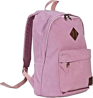 Canvas Laptop Backpack, Durable Rucksack, Travel Bag Fits 15.6 Inch Notebook for Women Factory Directly (Pink)