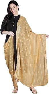 RANI SAAHIBA Women's Cotton Embroidered Dupatta
