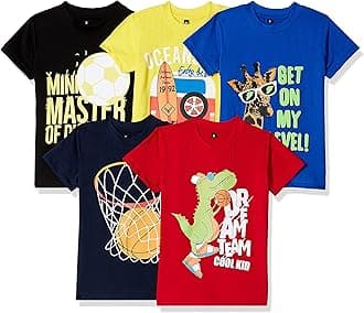 T2FBoy's Regular Fit T-Shirt(Pack of 5)