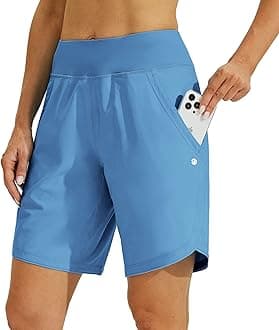 Willit Women's 5" Swim Board Shorts Quick Dry Beach Swimming Shorts UPF 50+ High Waisted Liner Pockets
