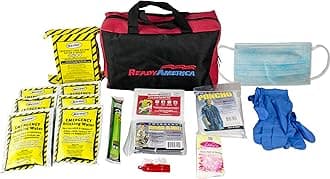Ready America 72 Hour Emergency Kit, 1-Person, 3-Day Tote, Includes First Aid Kit, Survival Blanket, Emergency Food, Portable Disaster Preparedness Go-Bag for Earthquake, Fire, Flood