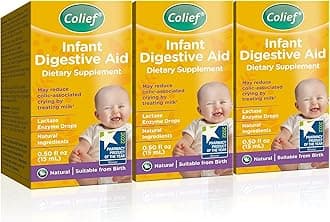 Colief Infant Digestive Aid | Gas Drops for Babies | Lactase Enzyme Drops for Infants | 1.50 Fl Oz (Pack of 3)
