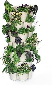 GreenStalk7 Tier Leaf Planter (Stunning Stone)