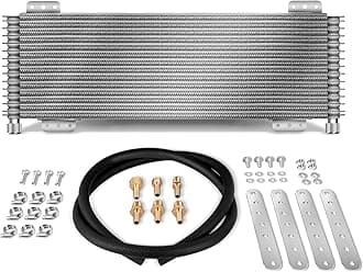 LPD47391 Low Pressure Drop 40k Transmission Oil Cooler Kit Compatible with Heavy Duty 40,000 GVW Max with Mounting Hardware