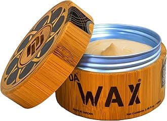 Da'Dude Da'Wax 100ml – Strong Hold Matte Hair Wax for Men – Beeswax & Carnauba Formula – No Silicones, Parabens or Sulphates – Bamboo Tub