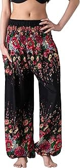 B BANGKOK PANTS Harem Pants Women Yoga Boho Clothes with Pockets