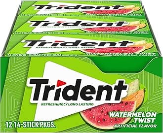 Watermelon Twist Sugar Free Gum, 12 Packs of 14 Pieces (168 Total Pieces)