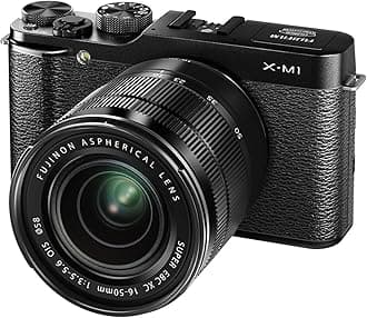 Fujifilm X-M1 Compact System 16MP Digital Camera Kit with 16-50mm Lens and 3-Inch LCD Screen (Black)