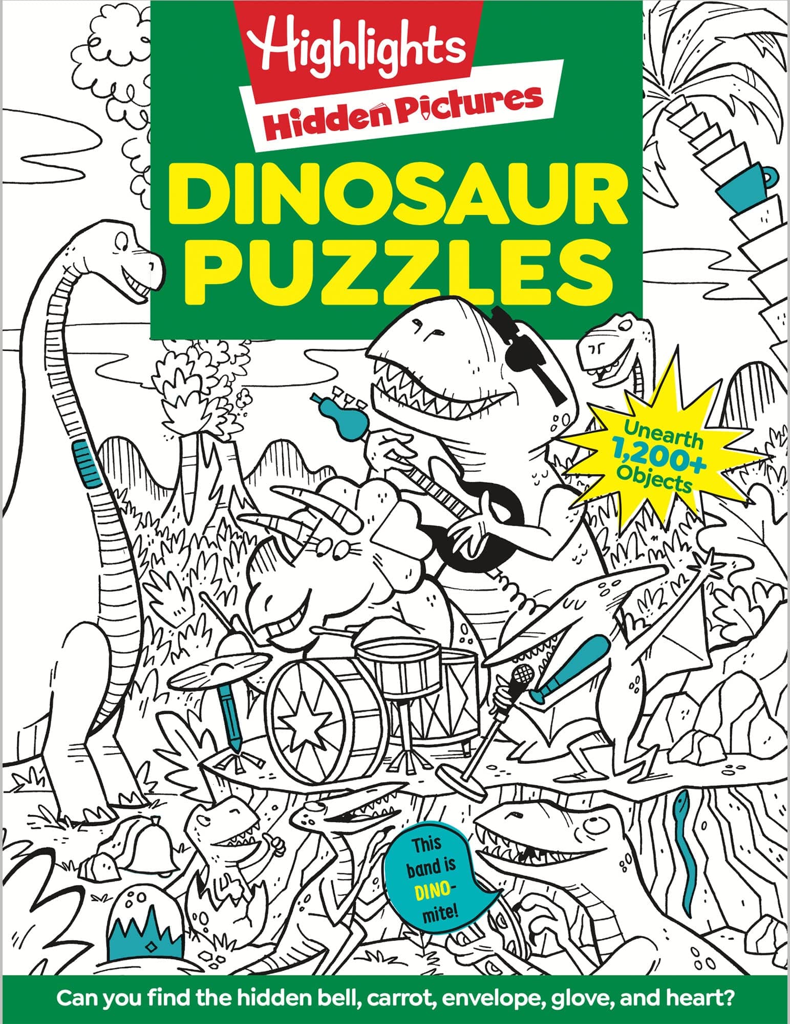 Dinosaur Puzzles: Roaring Fun Hidden Pictures Puzzles with T-rex, Fossils and More for Kids Ages 6-12, Over 1,900 Hidden Objects for the Ultimate Dino-Themed Activity Book