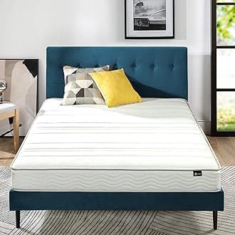 Zinus Foam and Spring Hybrid Mattress, Fiberglass Free, Medium Firmness, Durable Support, Certified Safe Foams & Fabric, Mattress in A Box, US Queen (152W X 203L X 15H CM)