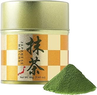 Matcharl Kyoto Uji Matcha Powder – Japanese First Harvest Green Tea, Stone-Ground, Ceremonial Grade (40g), Gold