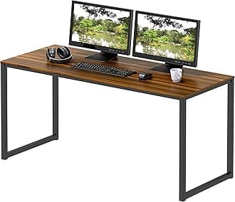 SHW Home Office 48-Inch Computer Desk, Walnut