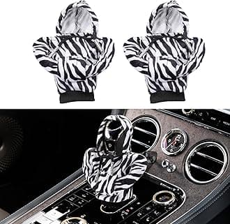 2PCS Gear Shift Hoodie, Universal Hoodie Car Gear Shift Cover, 4.76Inch Funny Shifter Hoodie, Car Interior Accessories Car Shifter Stick Protector Decoration Universal for Most Car Gear Shift Levers
