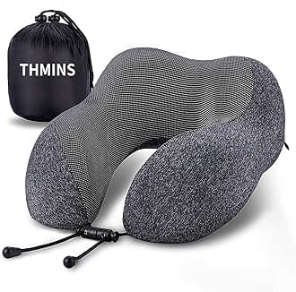 Travel Pillow for Sleeping Airplane, Neck Pillow for Travel Accessories, Airplane Travel Kit with 3D Eye Masks, Earplugs, and Luxury Bag