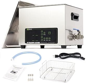 U.S. Solid 30L Ultrasonic Cleaner - 28/40kHz Dual-Frequency Digital Ultrasonic Cleaning Machine with Heater, Timer, and Degas Function