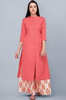 Women's Cotton Solid Readymade Salwar Suit Set