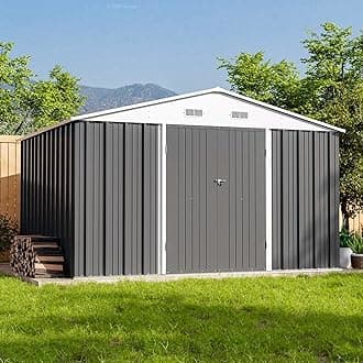 8' x 10' Metal Outdoor Storage Shed
