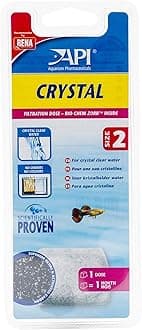 CRYSTAL Aquarium Filtration Media Cartridges for Superclean 60 and 90 Internal Filter, Size 2, Pack of 1