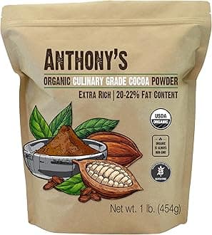 Culinary Grade Organic Cocoa Powder £1 Dutch Processed Baked Cocoa Gluten Free GMO Free Keto Friendly
