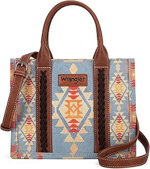 Montana WestWrangler Tote Bag for Women Western Shoulder Purses Boho Aztec Satchel Handbags