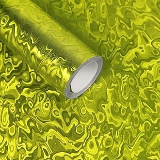 Lypumso Forged Carbon Fiber Vinyl Wrap, 3D Cosmic Ghost Textured Auto Car Sticker Decal Film Sheet DIY Vehicle Paint Changing Wrap Featuring Air Release Technology (Gold, 1ft x 5ft)