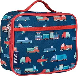 Wildkin Kids Insulated Lunch Box – Durable and Reusable for School & Travel - Transportation