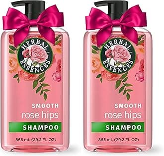 Herbal Essences Rose Hips Shampoo - Smooth, Shiny Hair with Vitamin E & Jojoba, Safe for Color Treated Hair, Floral Scent, Cruelty-Free, Dermatologist-Tested, 29.2 Fl Oz (Pack of 2)