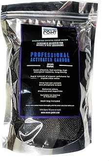 Professional Grade High Performance 4mm Pellet Premium Virgin Activated Carbon Charcoal Pellets in Media Bag for Aquarium Fish Tank Koi Pond Reef Filter Media - Guarantee Crystal Clear Water (1 lb)