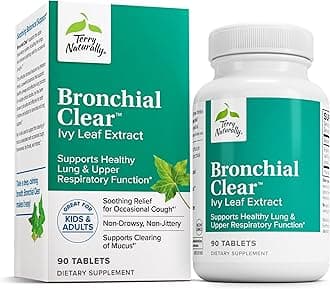 Bronchial Clear - 90 Tablets - Soothing Lung & Upper Respiratory Function Support Supplement, Non-Drowsy, Non-Jittery - Non-GMO, Gluten-Free - 90 Servings