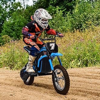 Electric Dirt Bike for Kids Ages 8-12,14.29 MPH,350W Electric Motorcycle 24V for Child,Motorcross for Girls and Boys,Kid Dirtbike,3-Speed Modes,Max 135 Lbs
