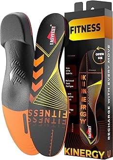 EASYFEET Fitness Women and Men Insoles for Sport - Insoles for Fitness - Arch Support Insoles - Heel Pain Relief