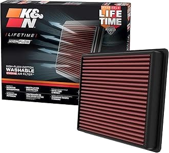 K&N Replacement Air Filter compatible with Toyota Tundra 3.5L V6 2022- (33-5129)