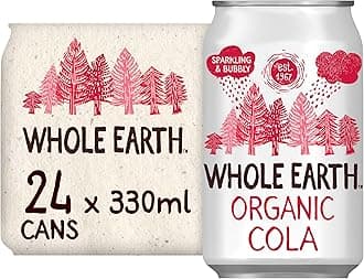 Organic Sparkling Cola Drink, 24x 330 ml, Flavoured Fizzy Soft Drink Made with Fruit Juice, 100% Natural Ingredients, No Added Refined Sugar, Vegetarian & Vegan, Multi Pack