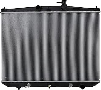 TRQ Radiator Assembly Aluminum Core Compatible with 14-16 Toyota Highlander CU13449 CU13450 CU13530