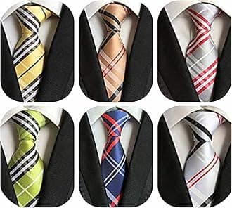 Lot 6 PCS Classic Men's Silk Tie Necktie Woven JACQUARD Neck Ties