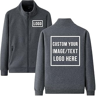 Custom Track Jacket Design Personalized Sweatshirt Womens Jackets Zip Up Fleece Coats