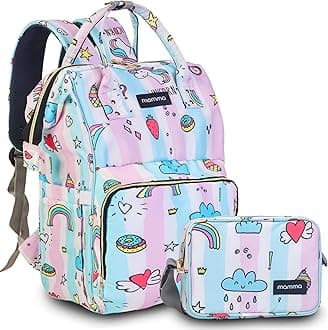 MAMMA Diaper Bag for Mothers for Travel | Baby Bag for Mother Travel, Diaper Bags for Mom and Hospital Bag for Delivery Women Includes Small Diaper Handbag for Day Outings with 9 Month Warranty