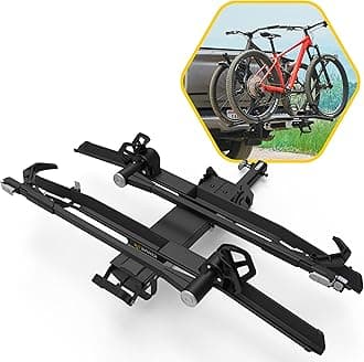 SarisMHS Uno 2+1 Modular Hitch Rack – 2+1 Base with Two UNO Trays – Lightweight, Expandable System for eBikes, MTB, and Road Bikes with Zero Frame Contact | Capacity: 60 lbs per Bike