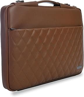 Vaku LuxosLaptops Hand Bags Compatible for MacBook 13"|16" Refined Leather Sleeve with Strap Highly Durable