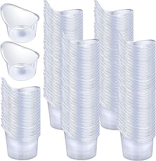 Teenyyou 200 Pcs 5ml Eye Wash Cup Disposable Eye Wash Cups Plastic Measuring Cup Portable Cleaning Cups for Rinse and Flush