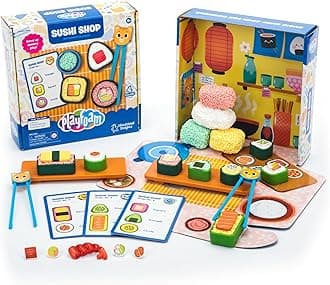 Playfoam Sushi Shop - Sensory Toys & Fidget Toys for Kids, Pretend Play Food Craft Kit, Squishy Foam, Non Sticky Dough & Classroom Tools, Gifts for Ages 3+