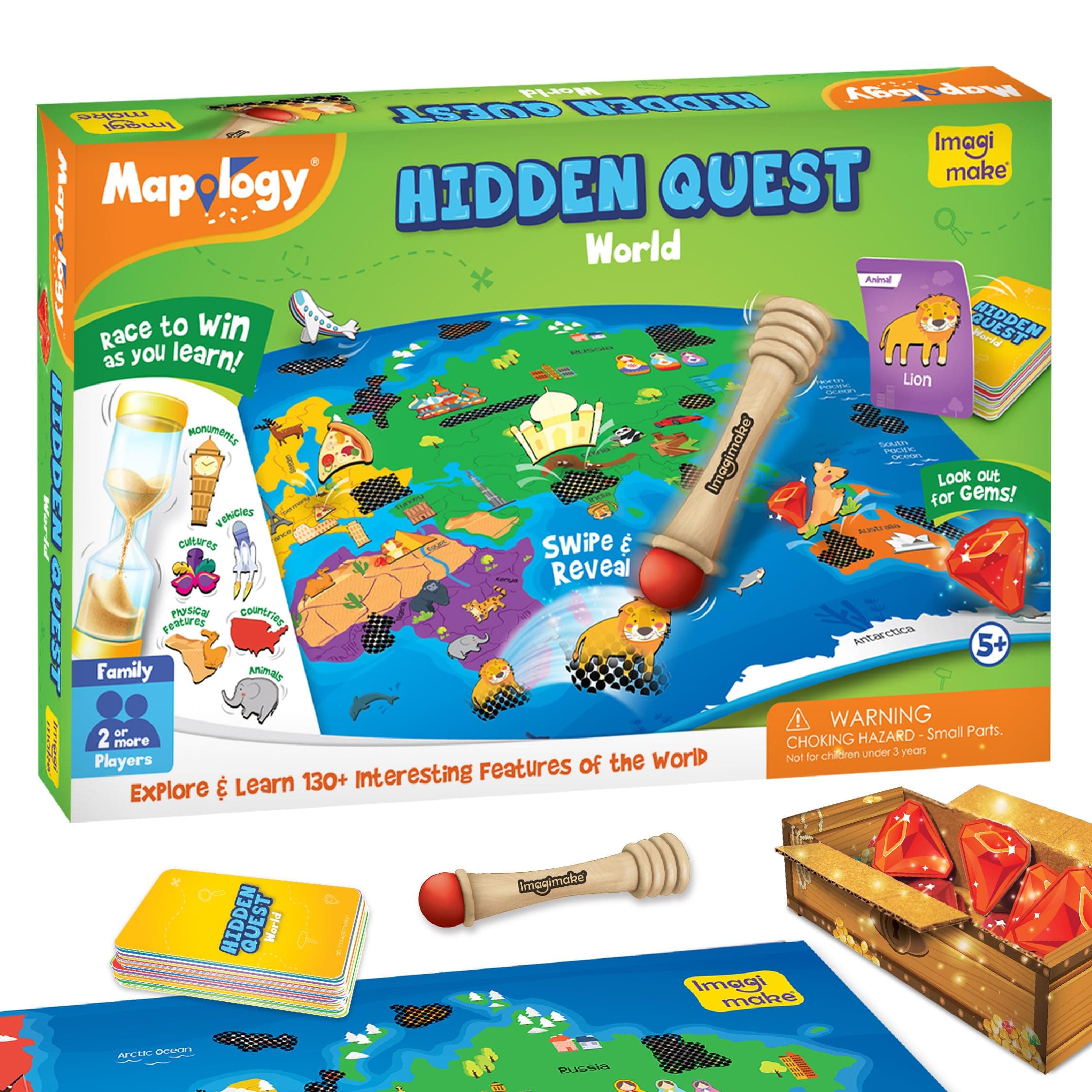 Kids Mapology Hidden Quest Board Game