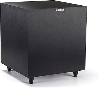 Klipsch Reference R-8SW Surround Subwoofer, 150 Watts Peak Power (Brushed Black Vinyl, 8-Inch)