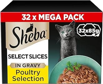 SHEBA Select Slices Cat Trays Poultry Collection in Gravy 32 x 85 g